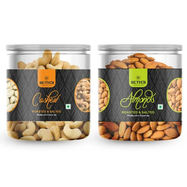 Roasted Salted Almonds, Cashew
